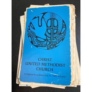 Christ United Methodist Church Bethel Park Pittsburgh PA Cookbook Recipe Vtg See